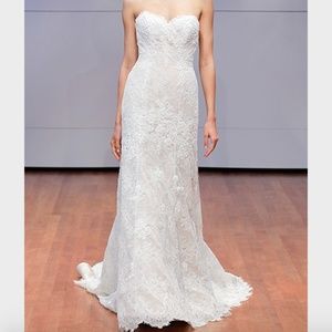 Rita Vinieris Blush Lace gown